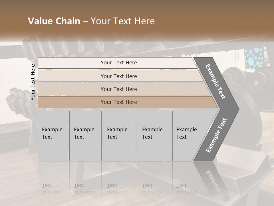 Dumbbells In The Gym PowerPoint Template