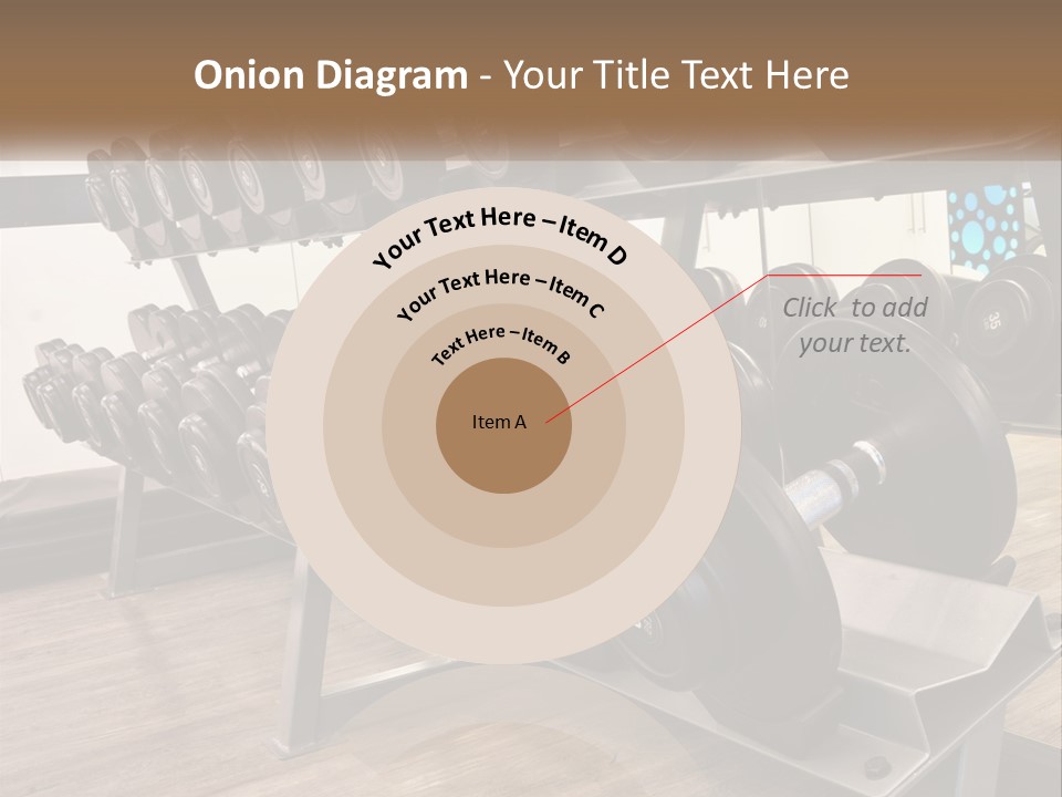 Dumbbells In The Gym PowerPoint Template