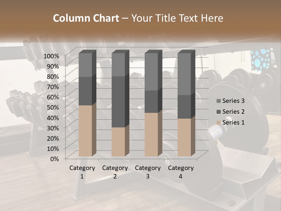 Dumbbells In The Gym PowerPoint Template