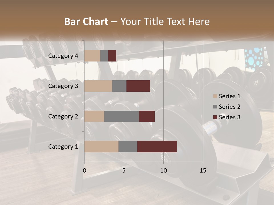 Dumbbells In The Gym PowerPoint Template