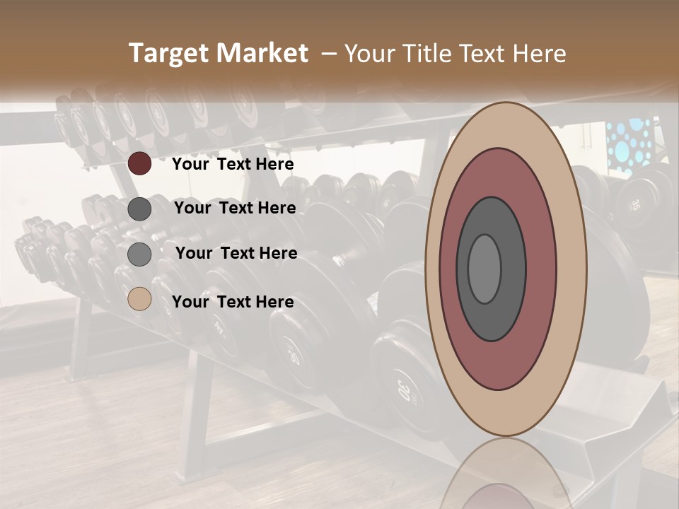 Dumbbells In The Gym PowerPoint Template