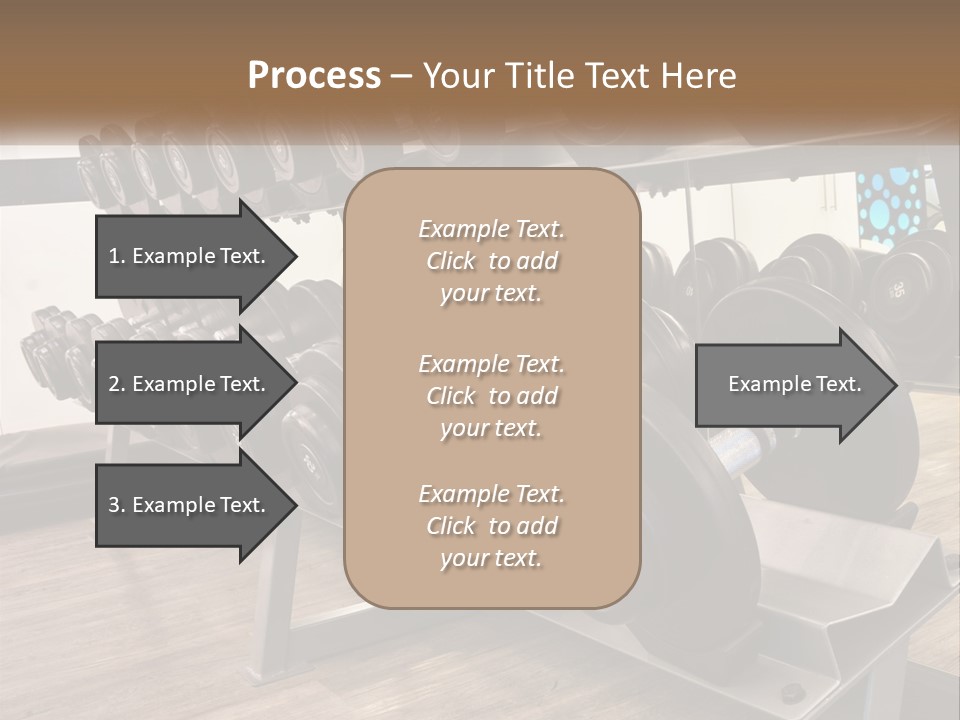 Dumbbells In The Gym PowerPoint Template