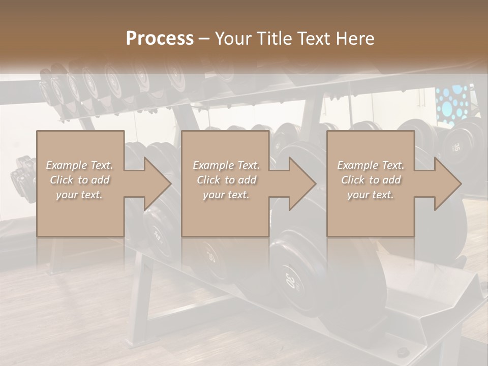 Dumbbells In The Gym PowerPoint Template