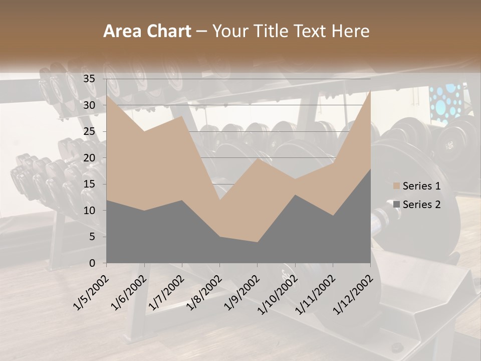 Dumbbells In The Gym PowerPoint Template