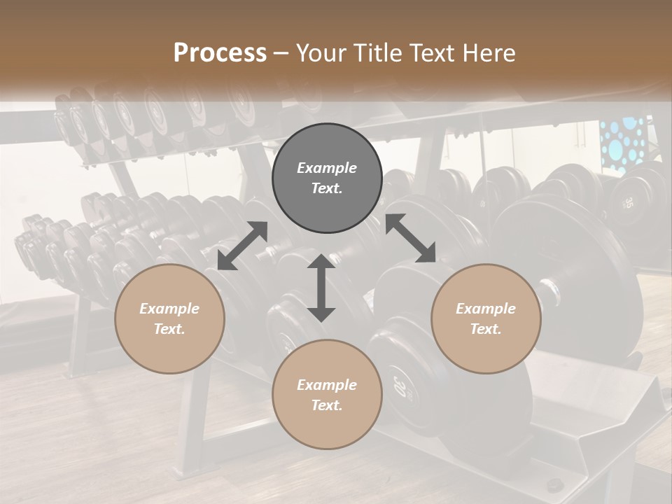 Dumbbells In The Gym PowerPoint Template