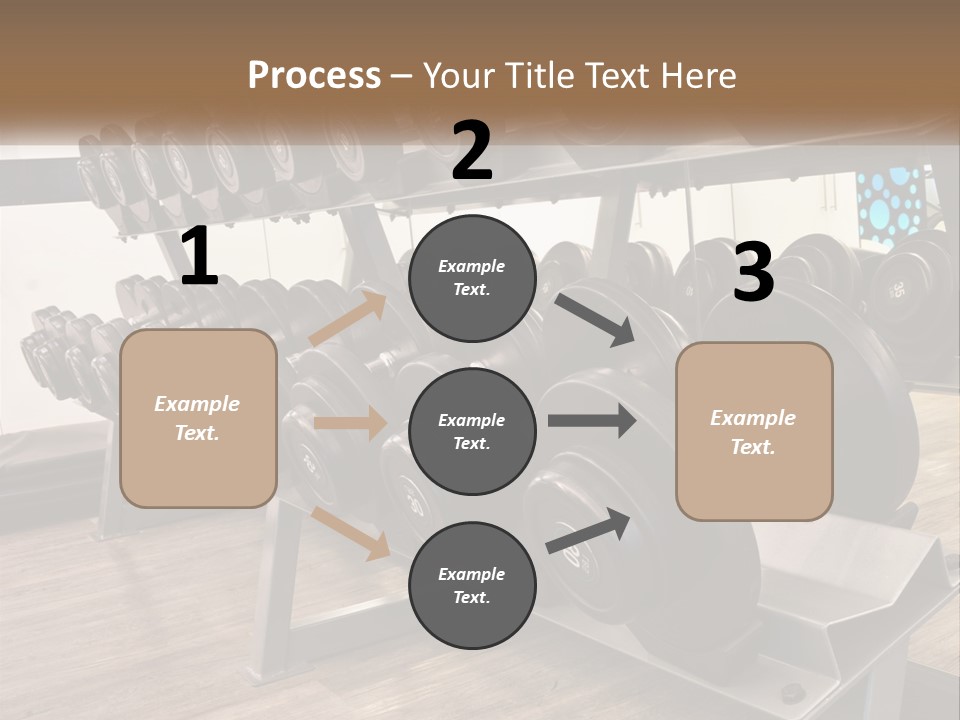 Dumbbells In The Gym PowerPoint Template