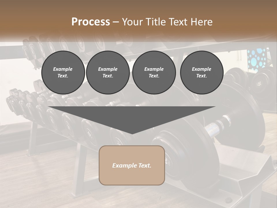 Dumbbells In The Gym PowerPoint Template