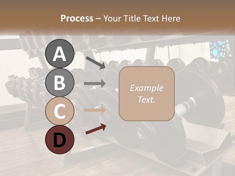Dumbbells In The Gym PowerPoint Template