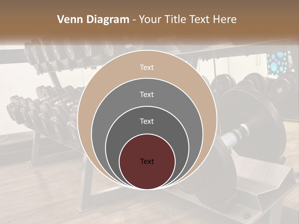 Dumbbells In The Gym PowerPoint Template