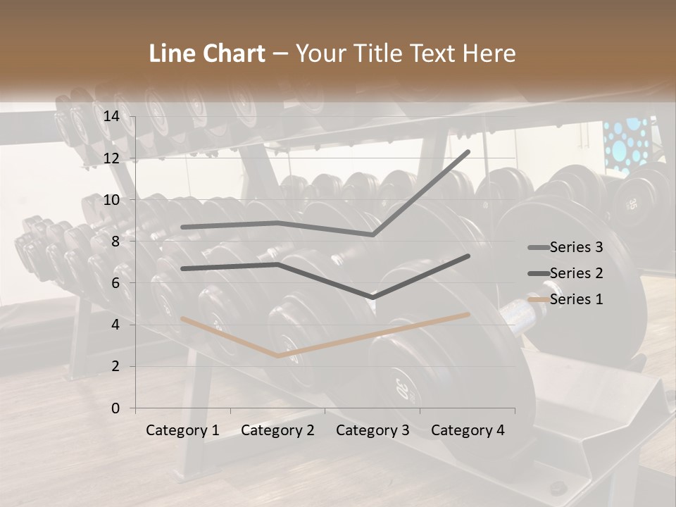 Dumbbells In The Gym PowerPoint Template