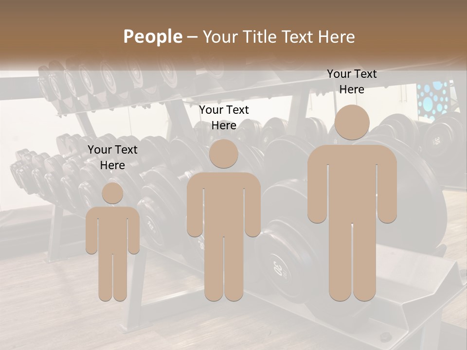 Dumbbells In The Gym PowerPoint Template