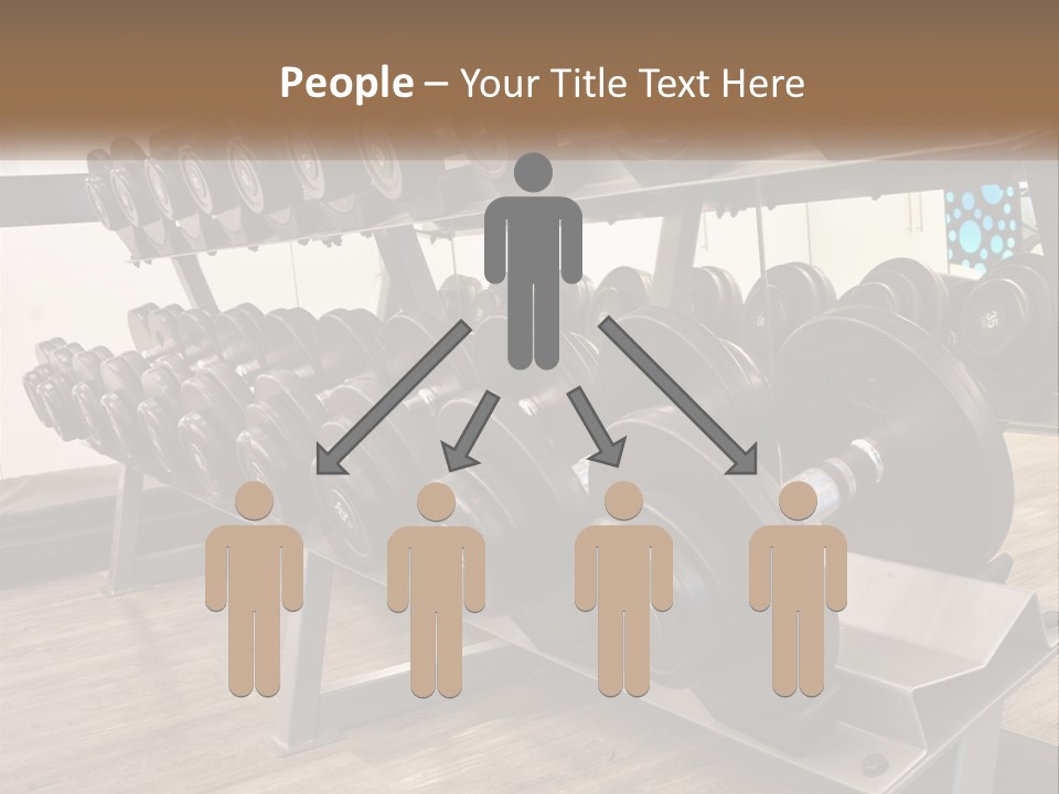 Dumbbells In The Gym PowerPoint Template