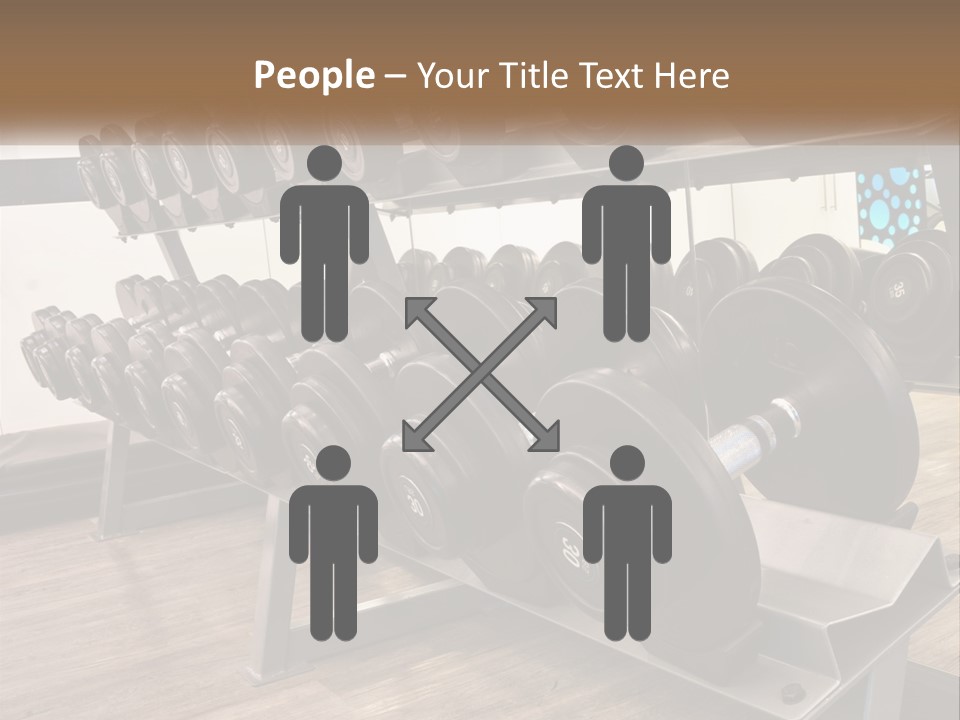 Dumbbells In The Gym PowerPoint Template