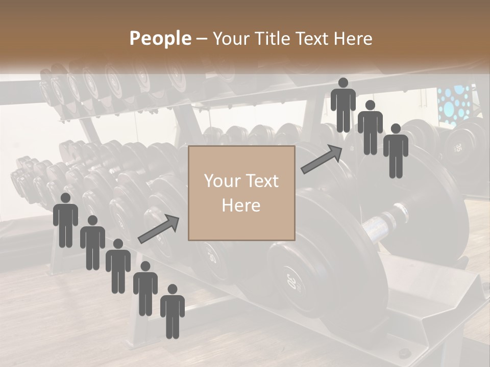 Dumbbells In The Gym PowerPoint Template