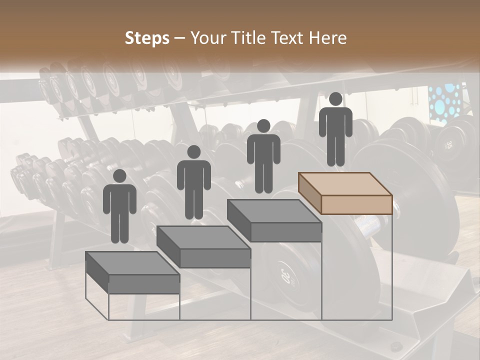 Dumbbells In The Gym PowerPoint Template