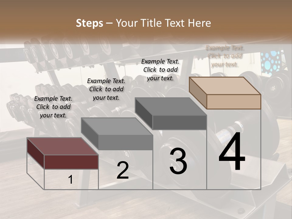 Dumbbells In The Gym PowerPoint Template