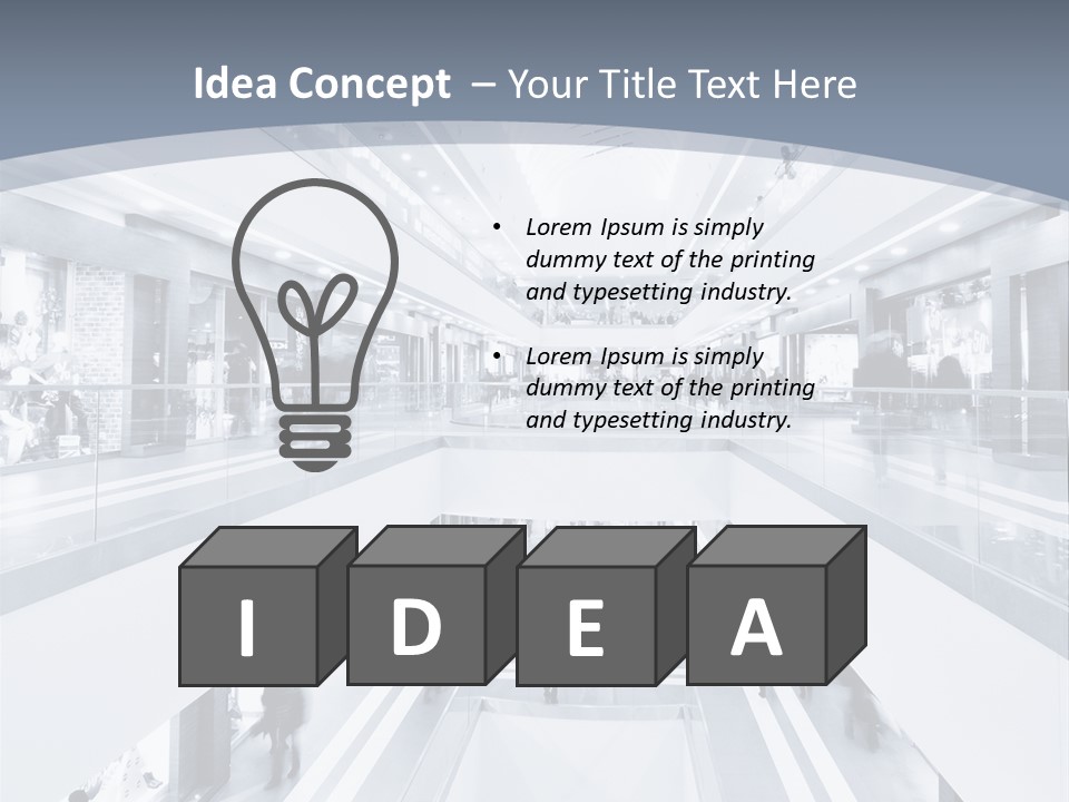 Shopping Center PowerPoint Template