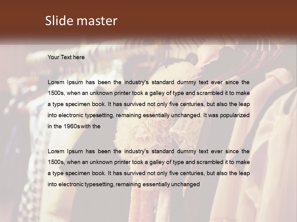 Women's Dressing Room PowerPoint Template