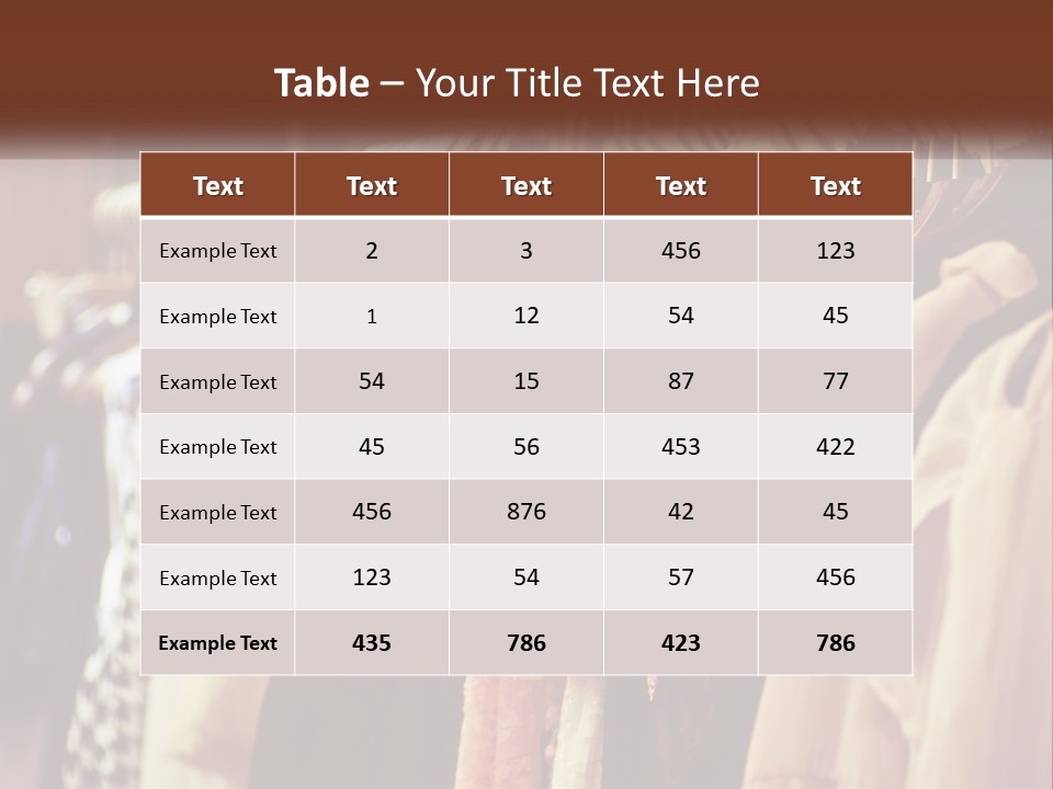 Women's Dressing Room PowerPoint Template