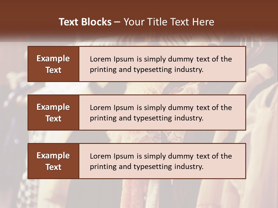 Women's Dressing Room PowerPoint Template