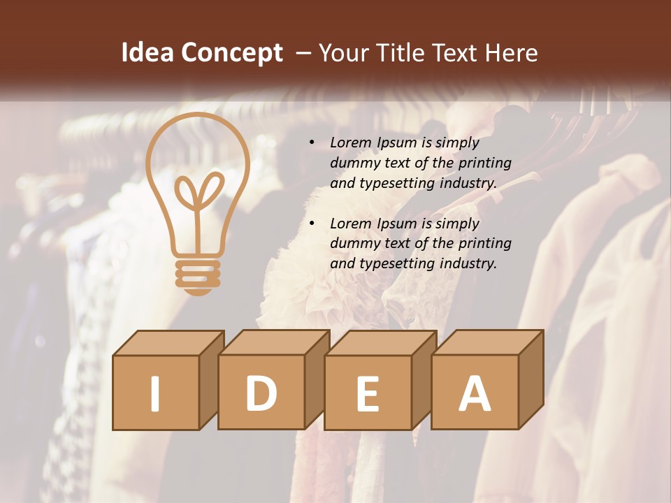 Women's Dressing Room PowerPoint Template