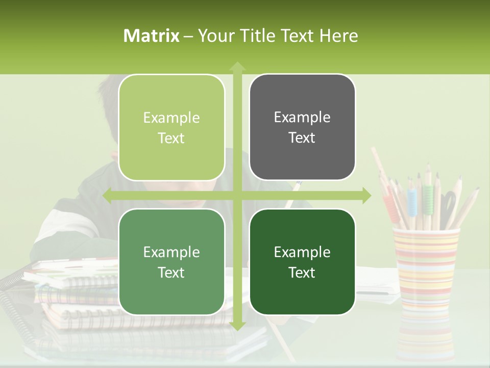 Child Doing Homework PowerPoint Template