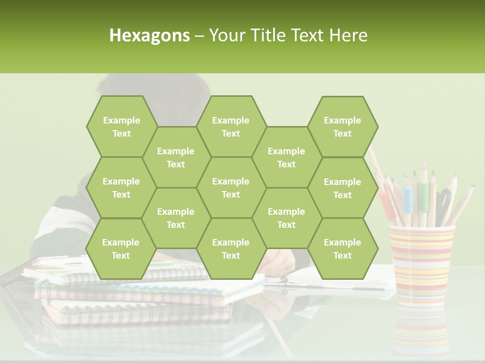 Child Doing Homework PowerPoint Template