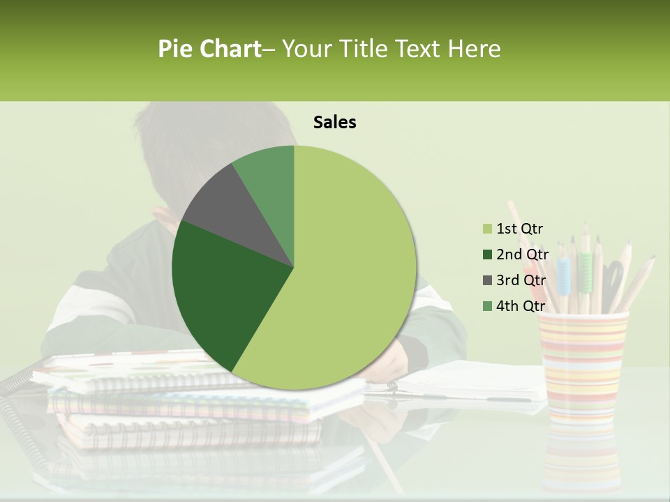 Child Doing Homework PowerPoint Template