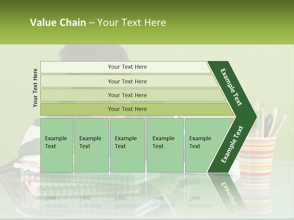 Child Doing Homework PowerPoint Template