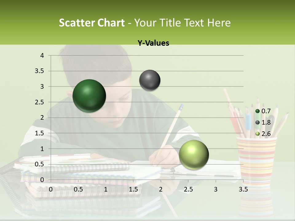 Child Doing Homework PowerPoint Template