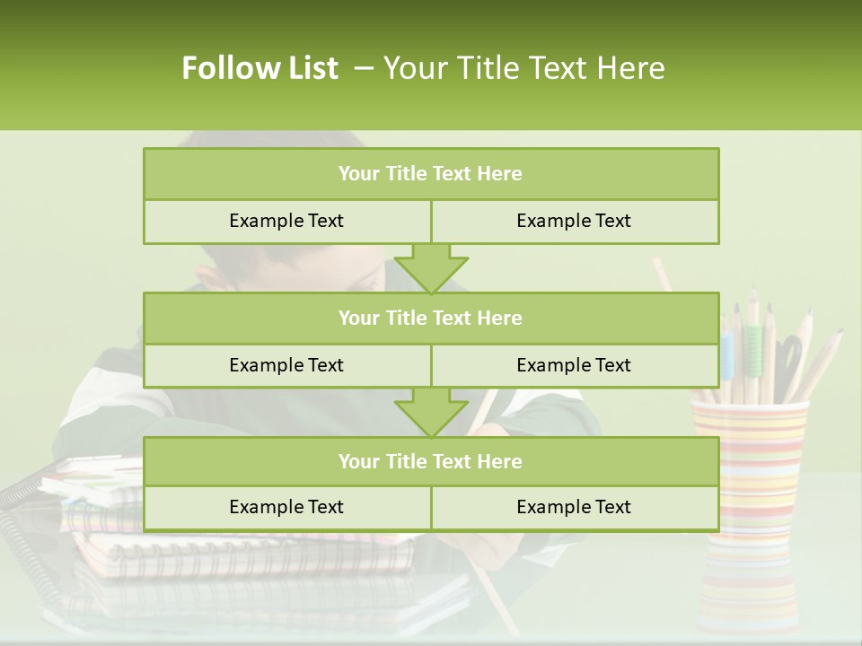 Child Doing Homework PowerPoint Template