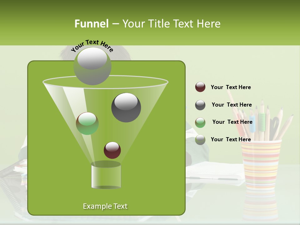 Child Doing Homework PowerPoint Template