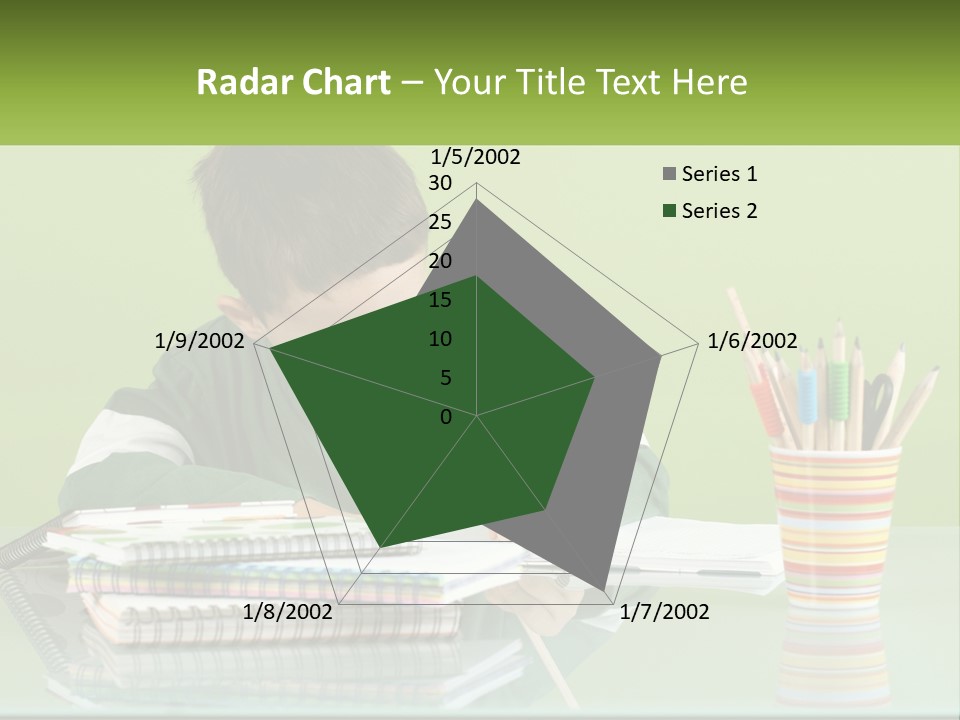 Child Doing Homework PowerPoint Template