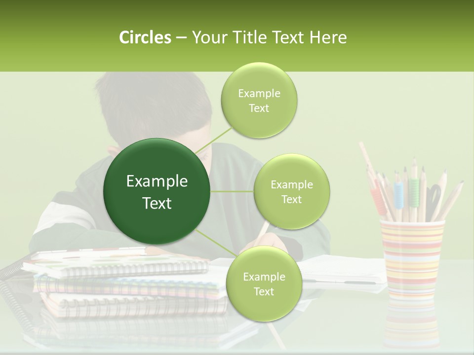 Child Doing Homework PowerPoint Template