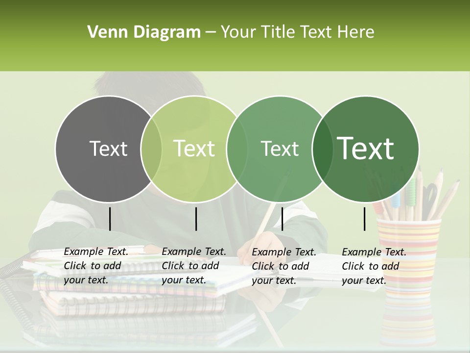 Child Doing Homework PowerPoint Template