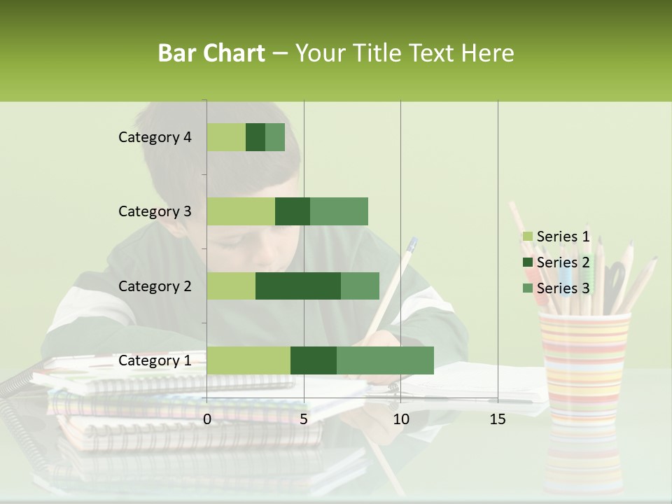 Child Doing Homework PowerPoint Template