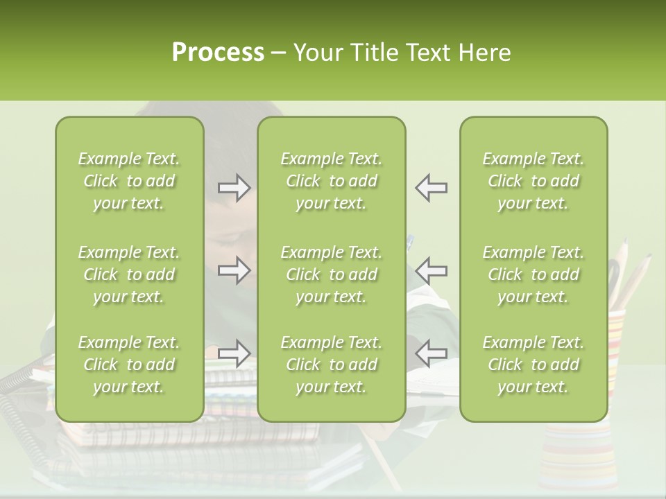 Child Doing Homework PowerPoint Template