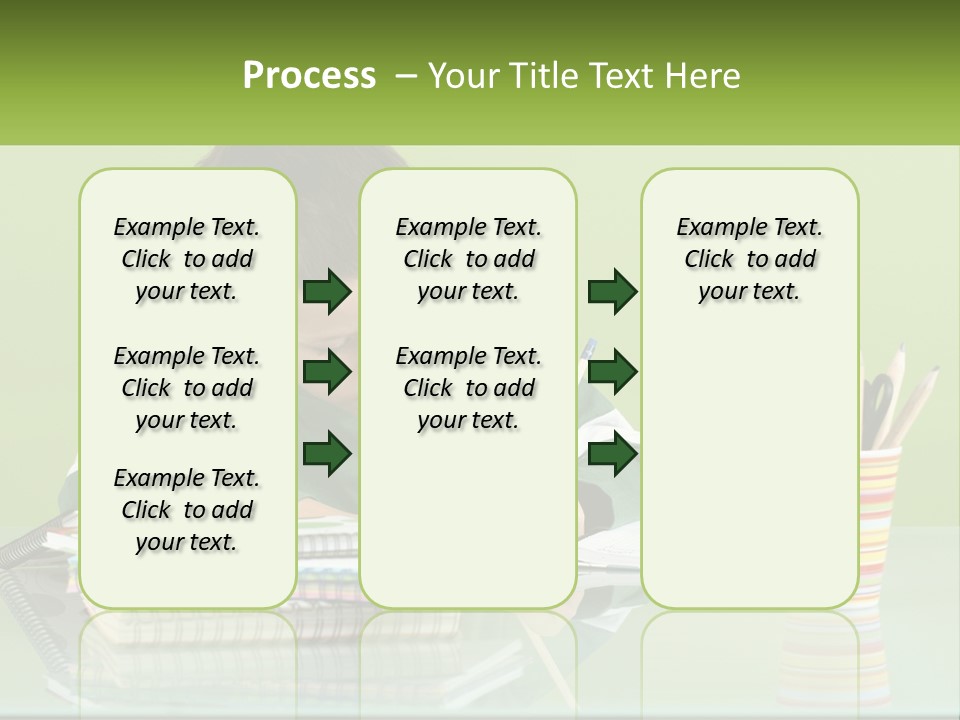Child Doing Homework PowerPoint Template