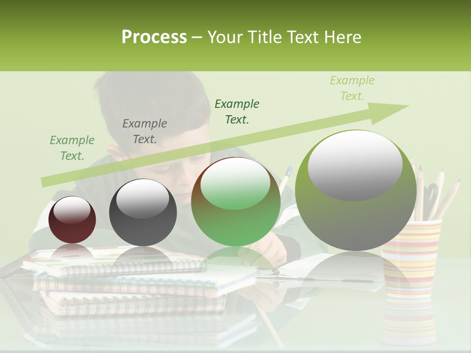 Child Doing Homework PowerPoint Template