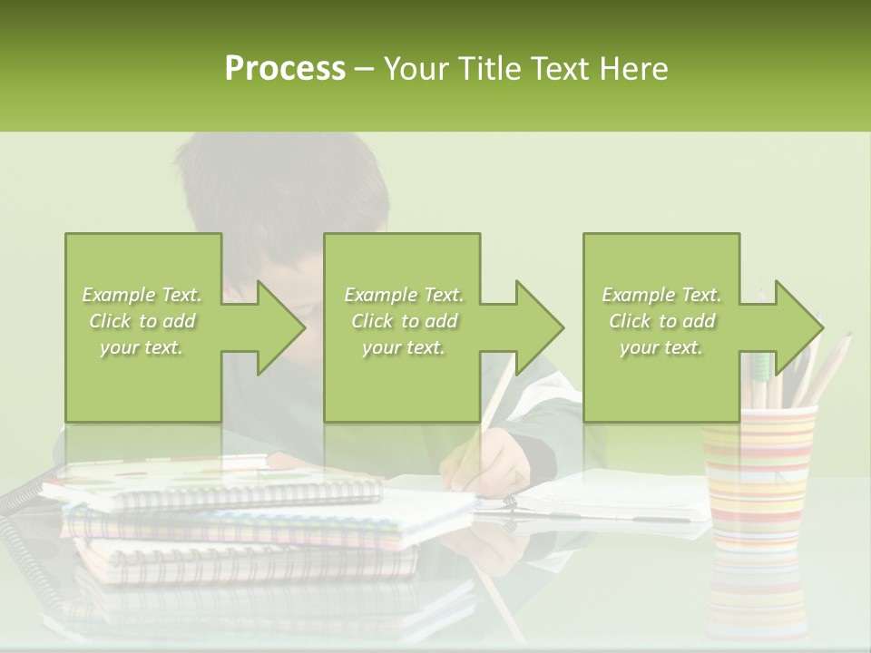 Child Doing Homework PowerPoint Template