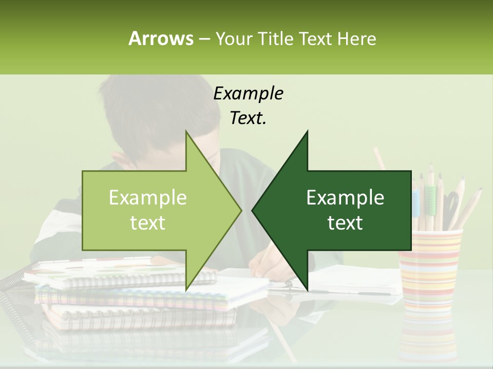 Child Doing Homework PowerPoint Template