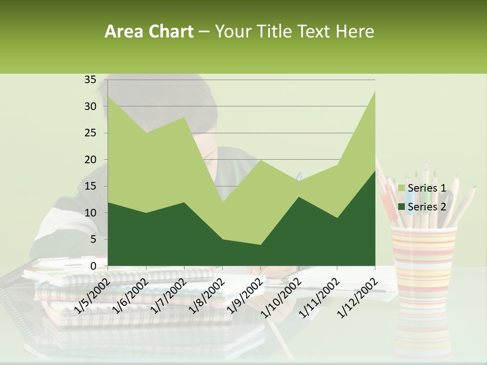 Child Doing Homework PowerPoint Template
