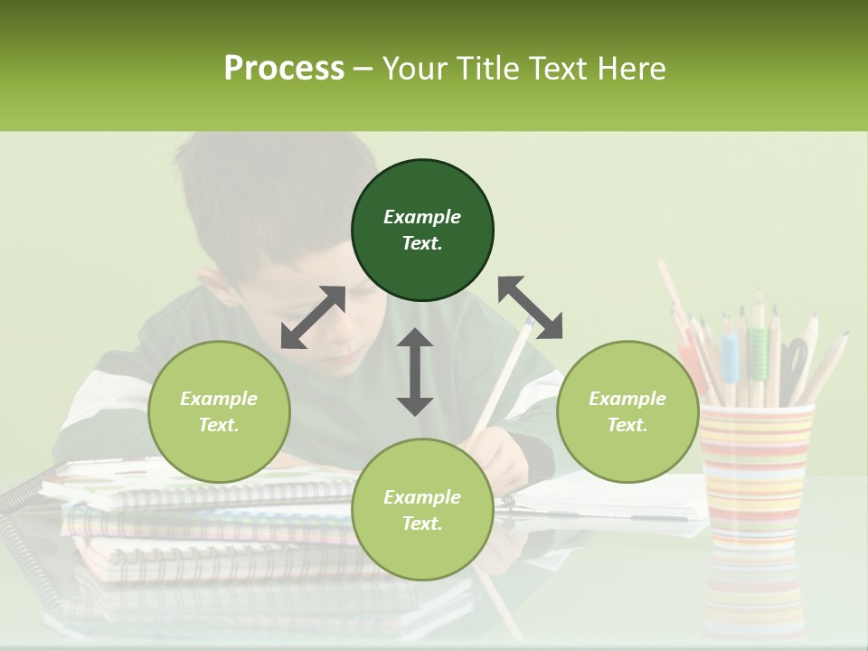 Child Doing Homework PowerPoint Template
