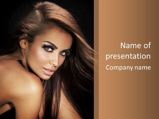 Makeup Girl PowerPoint Template