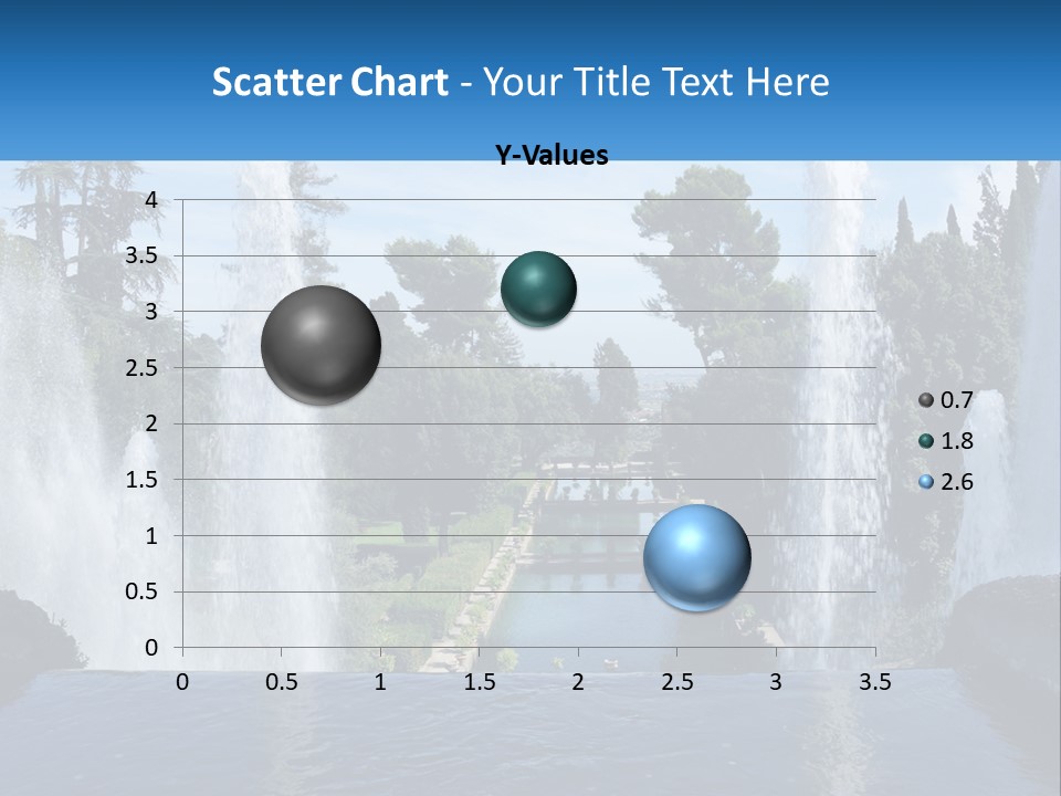 Park With River And Fountains PowerPoint Template
