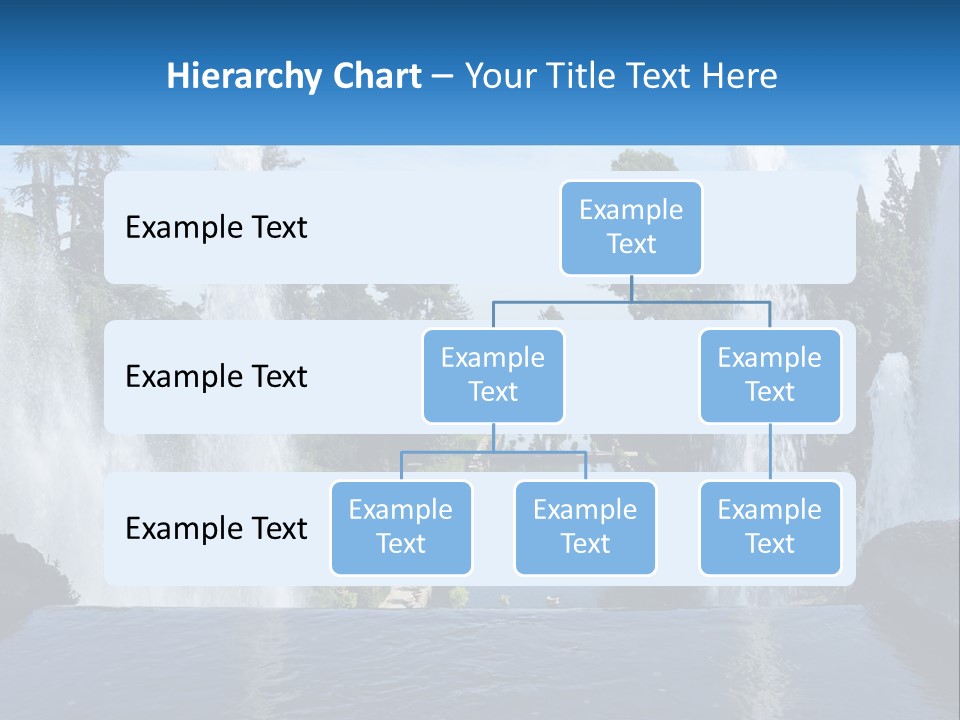 Park With River And Fountains PowerPoint Template