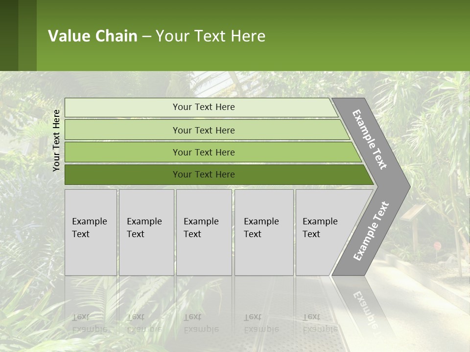 Palm Trees In The Greenhouse PowerPoint Template