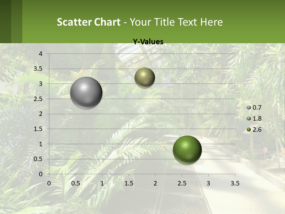 Palm Trees In The Greenhouse PowerPoint Template