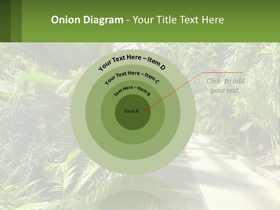 Palm Trees In The Greenhouse PowerPoint Template