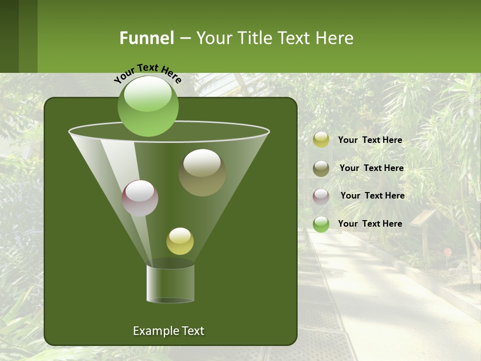 Palm Trees In The Greenhouse PowerPoint Template